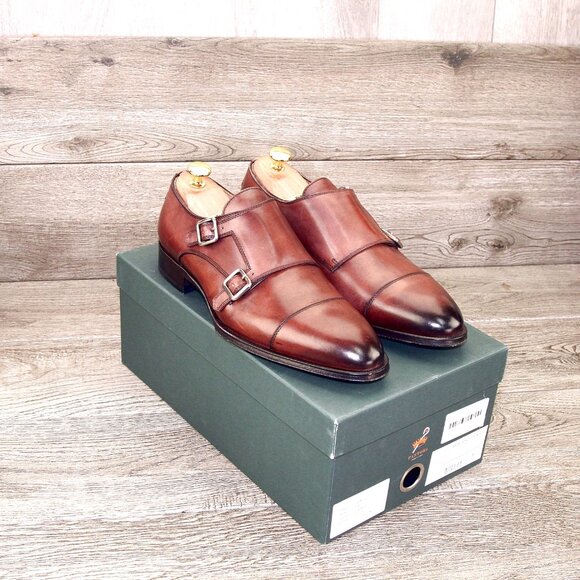 * NIB * $450 Pastori DI BIANCO Remus US 9 M Italian Monkstrap o * add $15 Trees main image 15